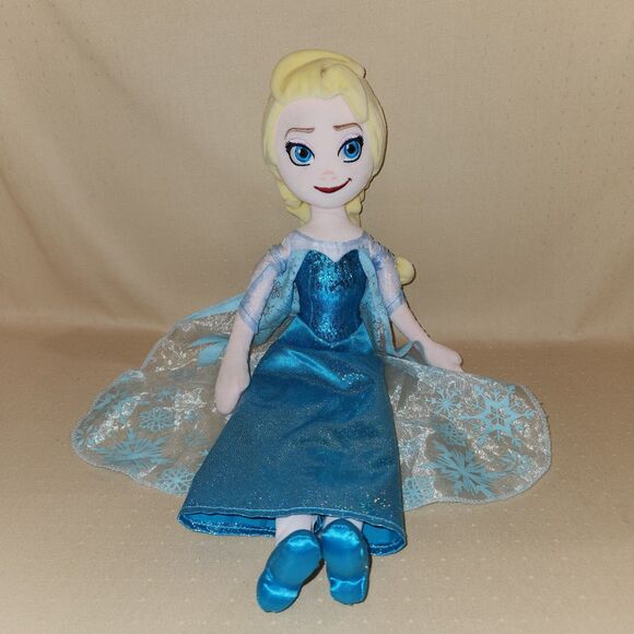 ELSA Doll Frozen 20" Plush Doll Snowflake Dress Disney - Picture 7 of 10